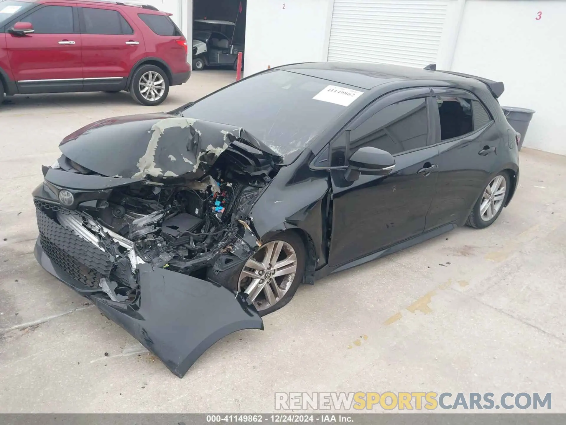 2 Photograph of a damaged car JTNK4RBE1K3004680 TOYOTA COROLLA 2019