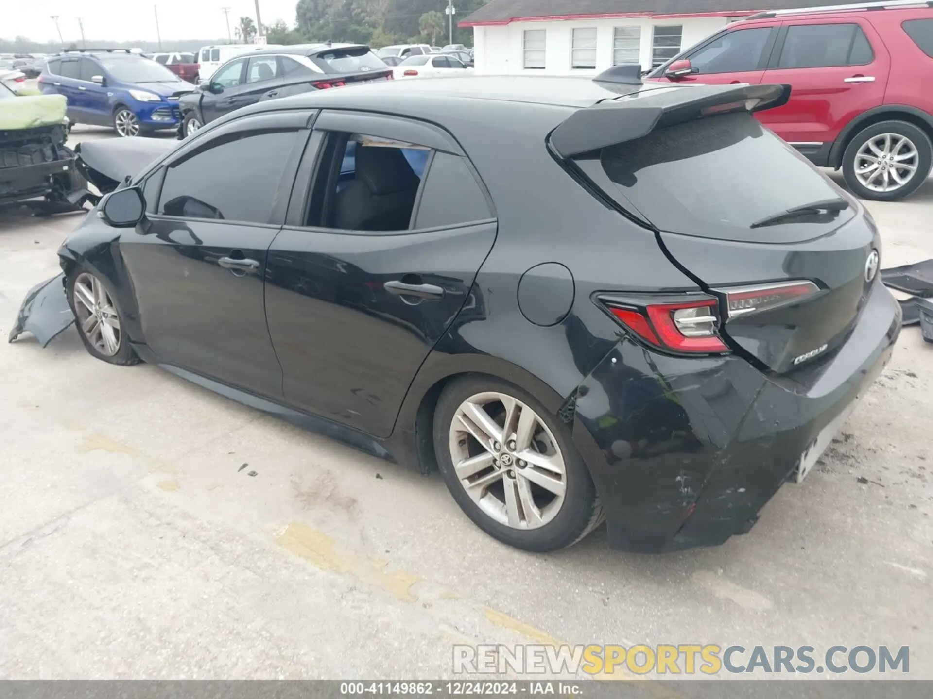 3 Photograph of a damaged car JTNK4RBE1K3004680 TOYOTA COROLLA 2019