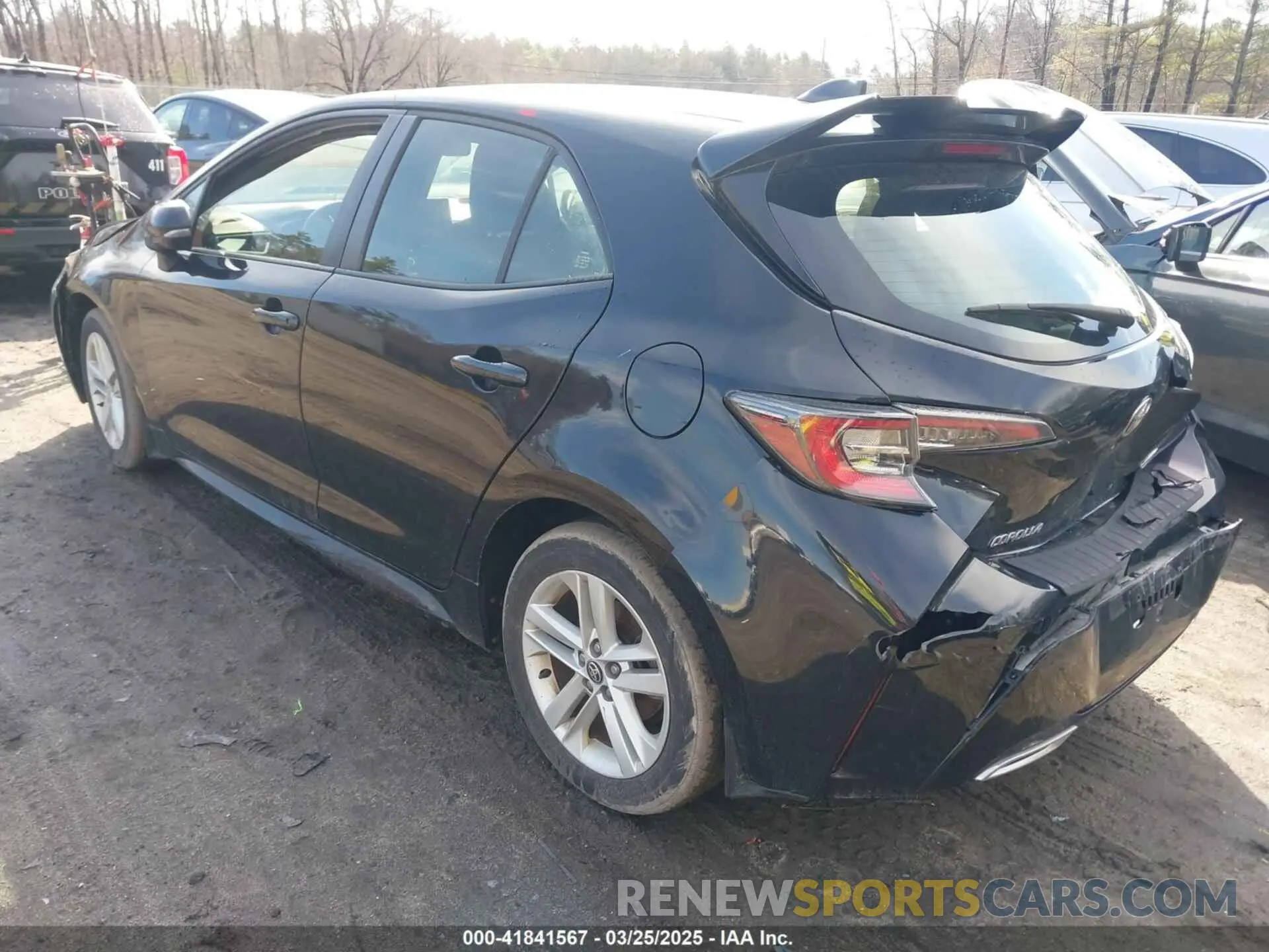 3 Photograph of a damaged car JTNK4RBE1K3009698 TOYOTA COROLLA 2019