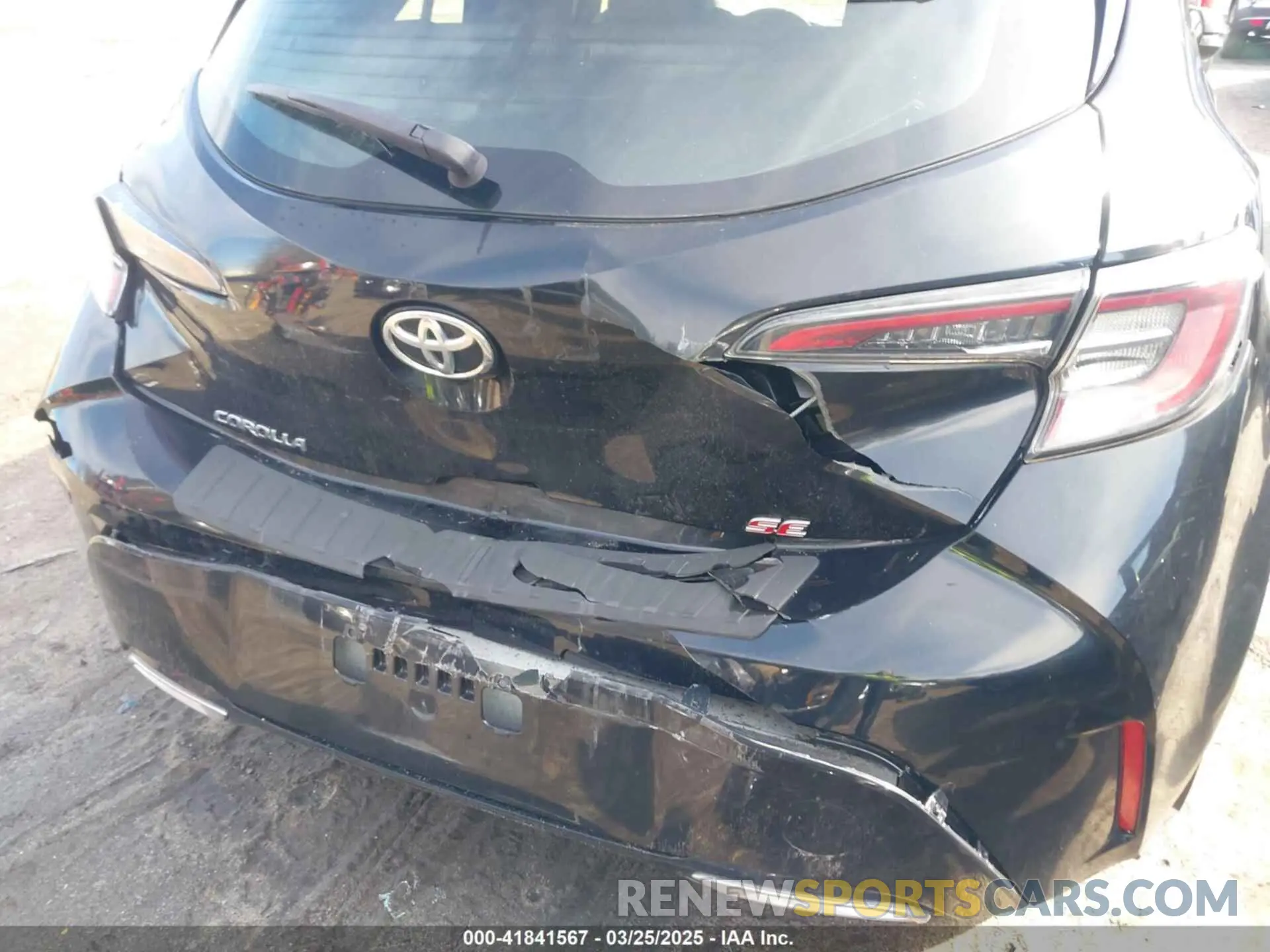 6 Photograph of a damaged car JTNK4RBE1K3009698 TOYOTA COROLLA 2019