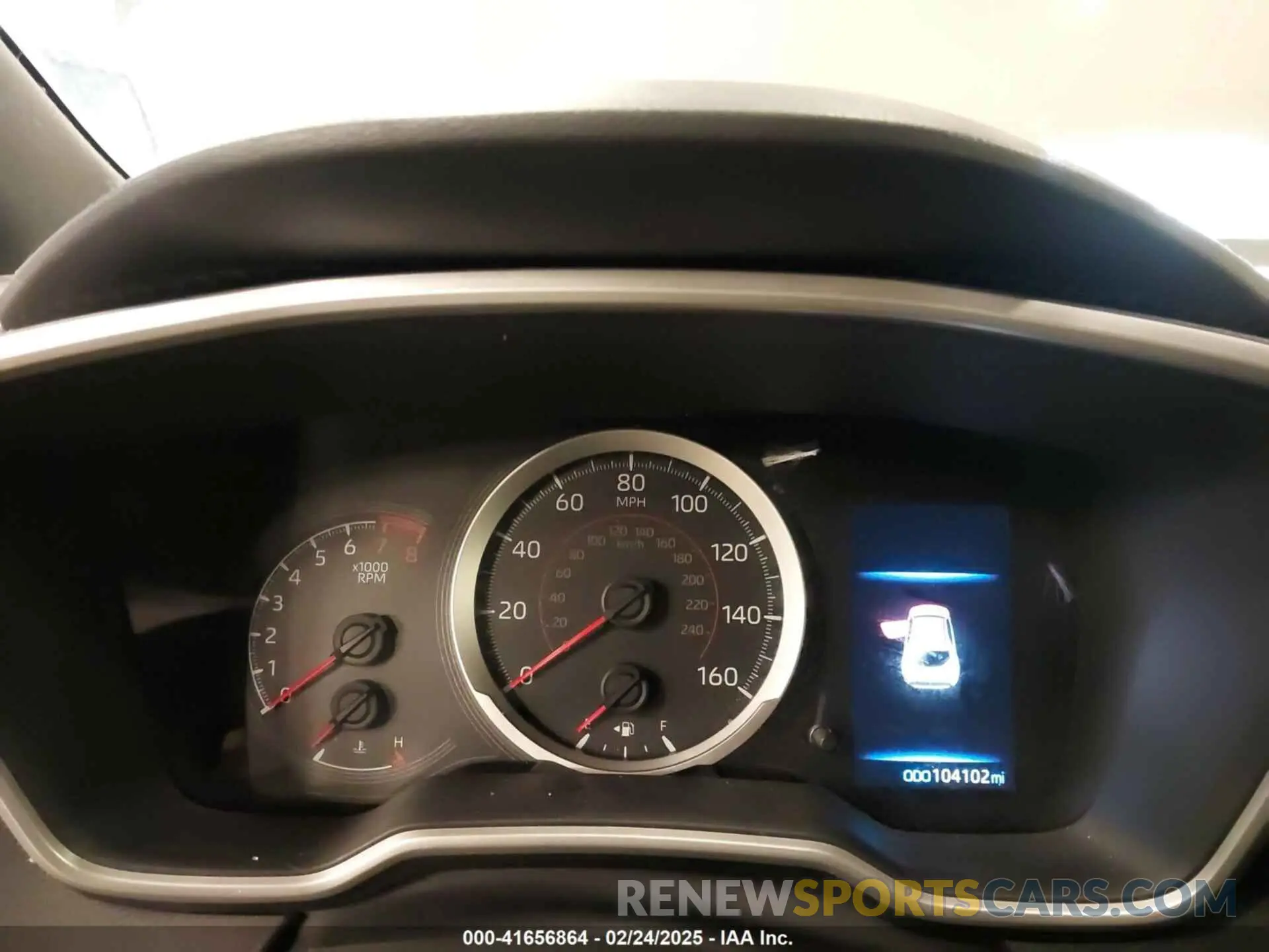 7 Photograph of a damaged car JTNK4RBE1K3011063 TOYOTA COROLLA 2019