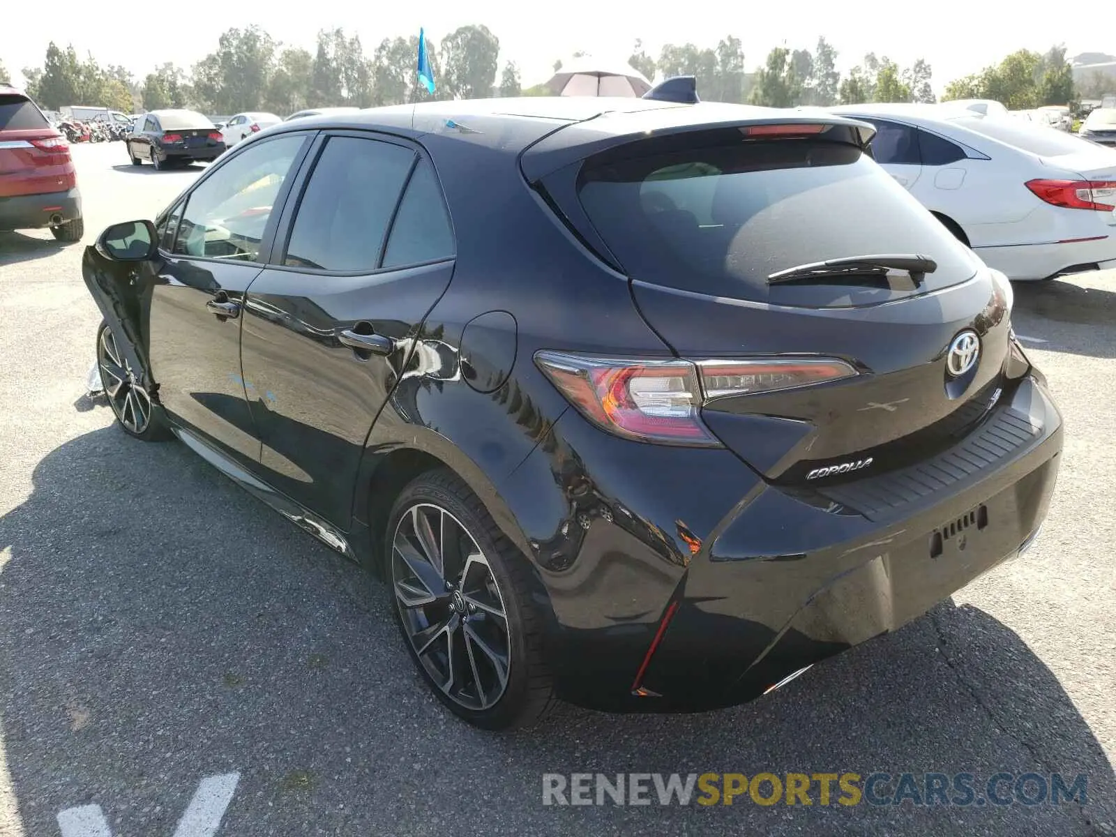 3 Photograph of a damaged car JTNK4RBE1K3020779 TOYOTA COROLLA 2019