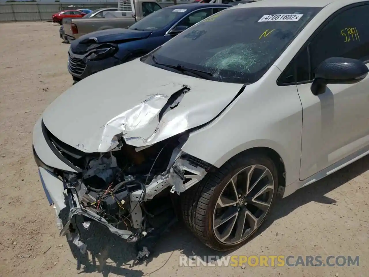 9 Photograph of a damaged car JTNK4RBE1K3021821 TOYOTA COROLLA 2019