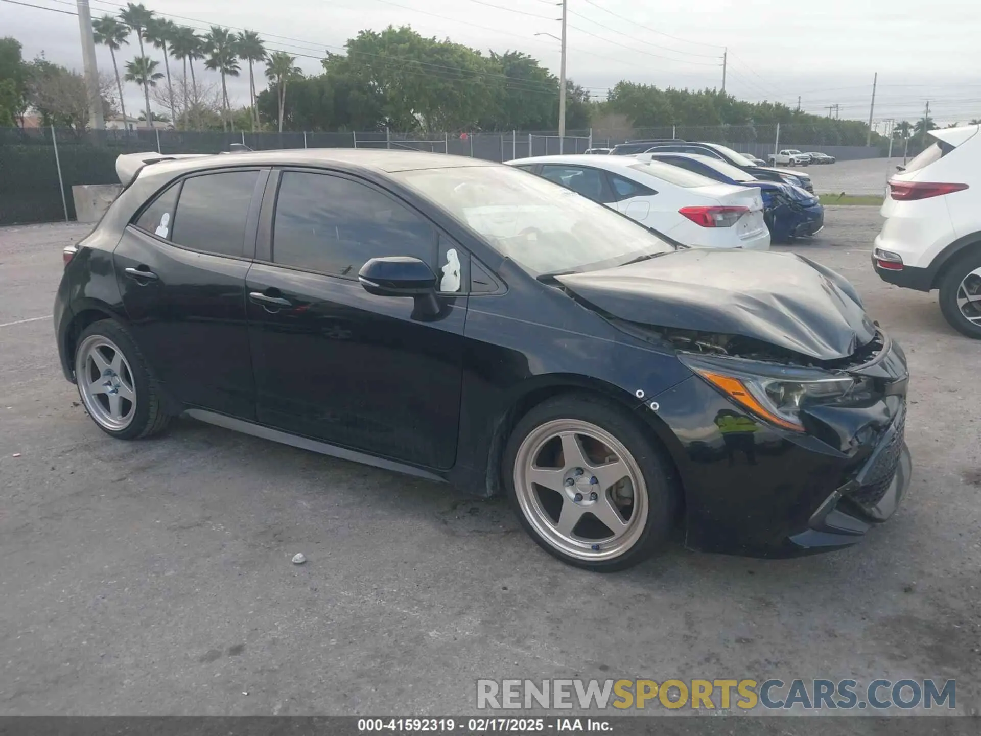 1 Photograph of a damaged car JTNK4RBE1K3027554 TOYOTA COROLLA 2019