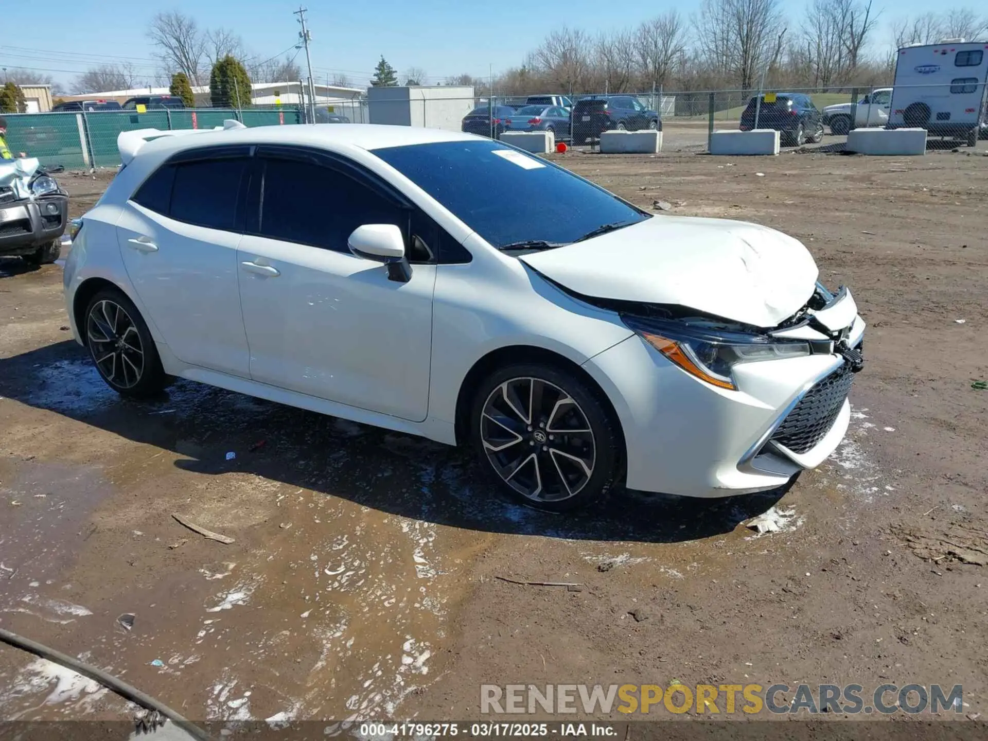 1 Photograph of a damaged car JTNK4RBE1K3030695 TOYOTA COROLLA 2019
