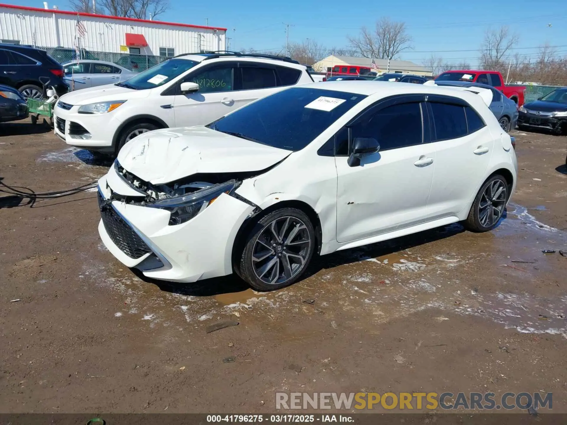 2 Photograph of a damaged car JTNK4RBE1K3030695 TOYOTA COROLLA 2019