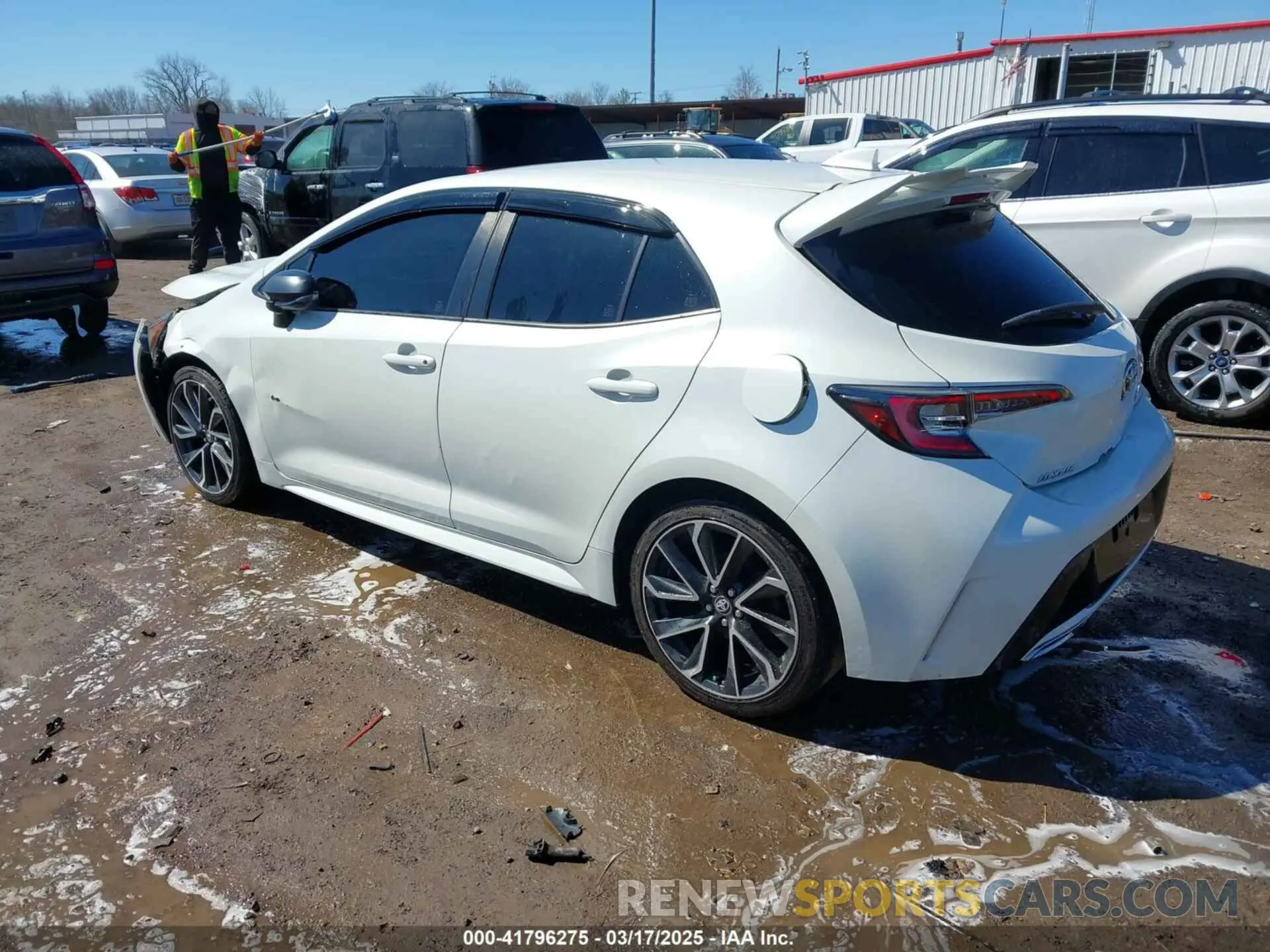 3 Photograph of a damaged car JTNK4RBE1K3030695 TOYOTA COROLLA 2019