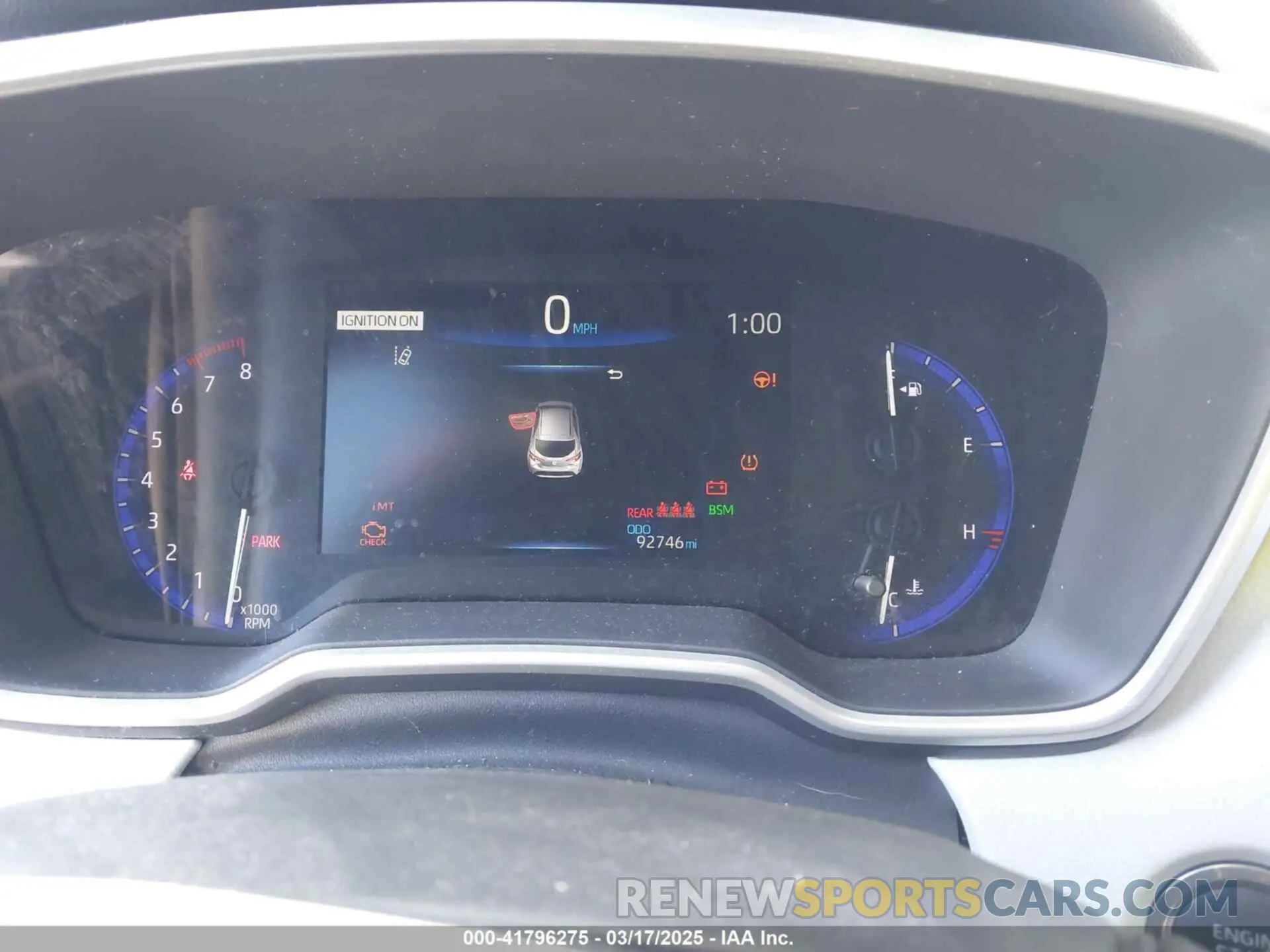 7 Photograph of a damaged car JTNK4RBE1K3030695 TOYOTA COROLLA 2019