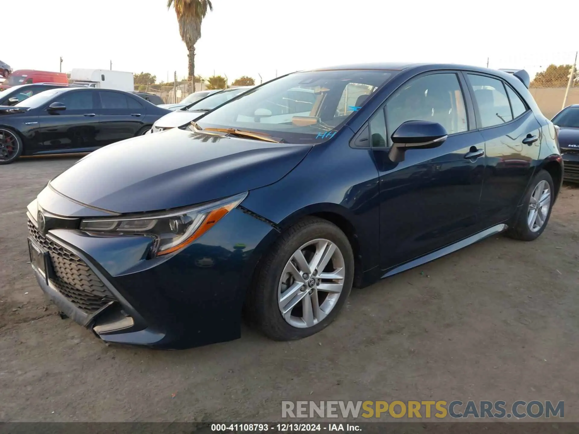 2 Photograph of a damaged car JTNK4RBE1K3035377 TOYOTA COROLLA 2019