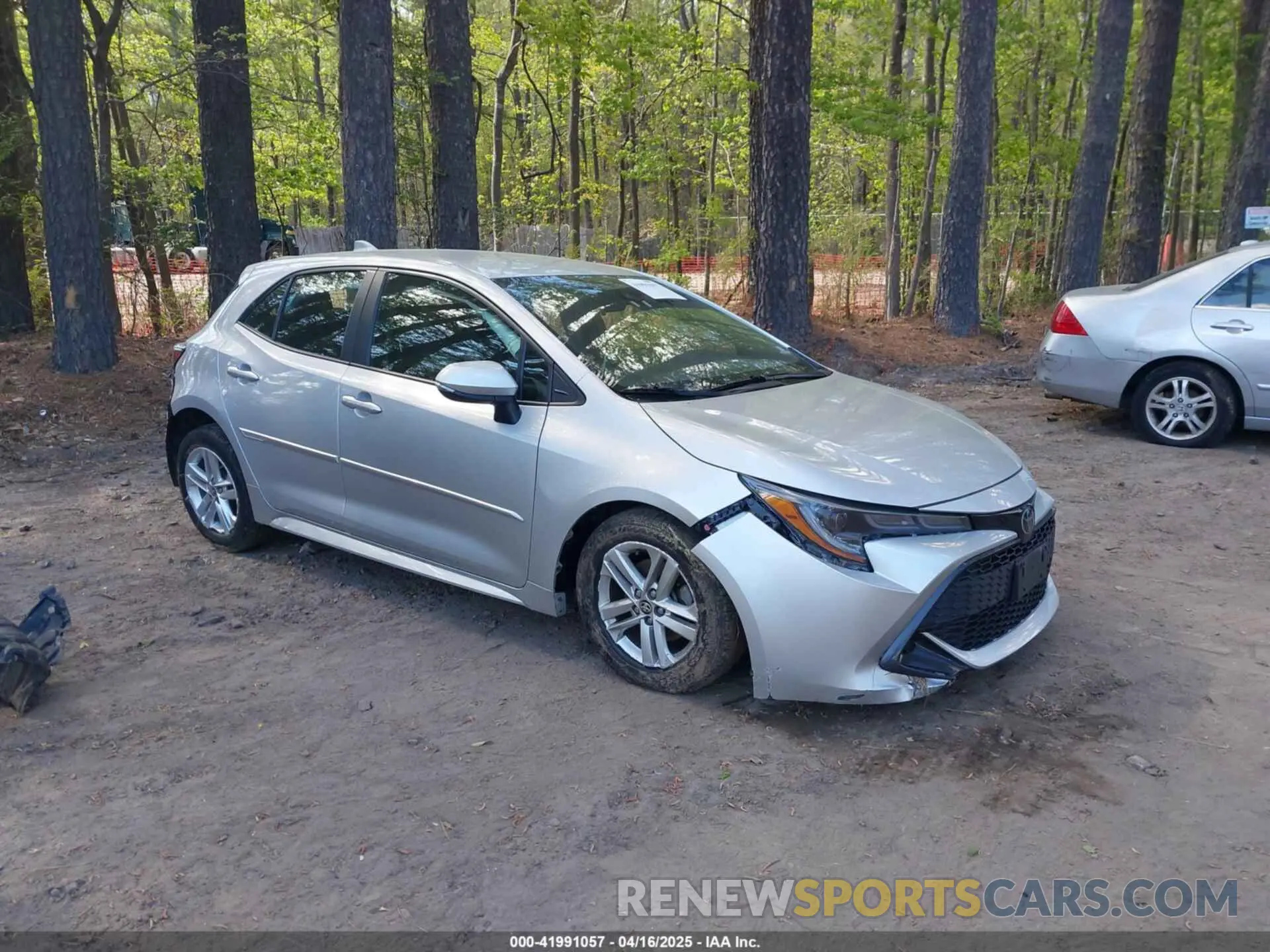1 Photograph of a damaged car JTNK4RBE1K3038151 TOYOTA COROLLA 2019