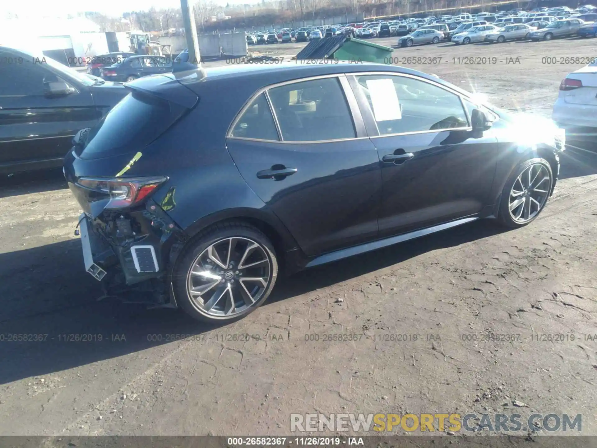 4 Photograph of a damaged car JTNK4RBE1K3038246 TOYOTA COROLLA 2019