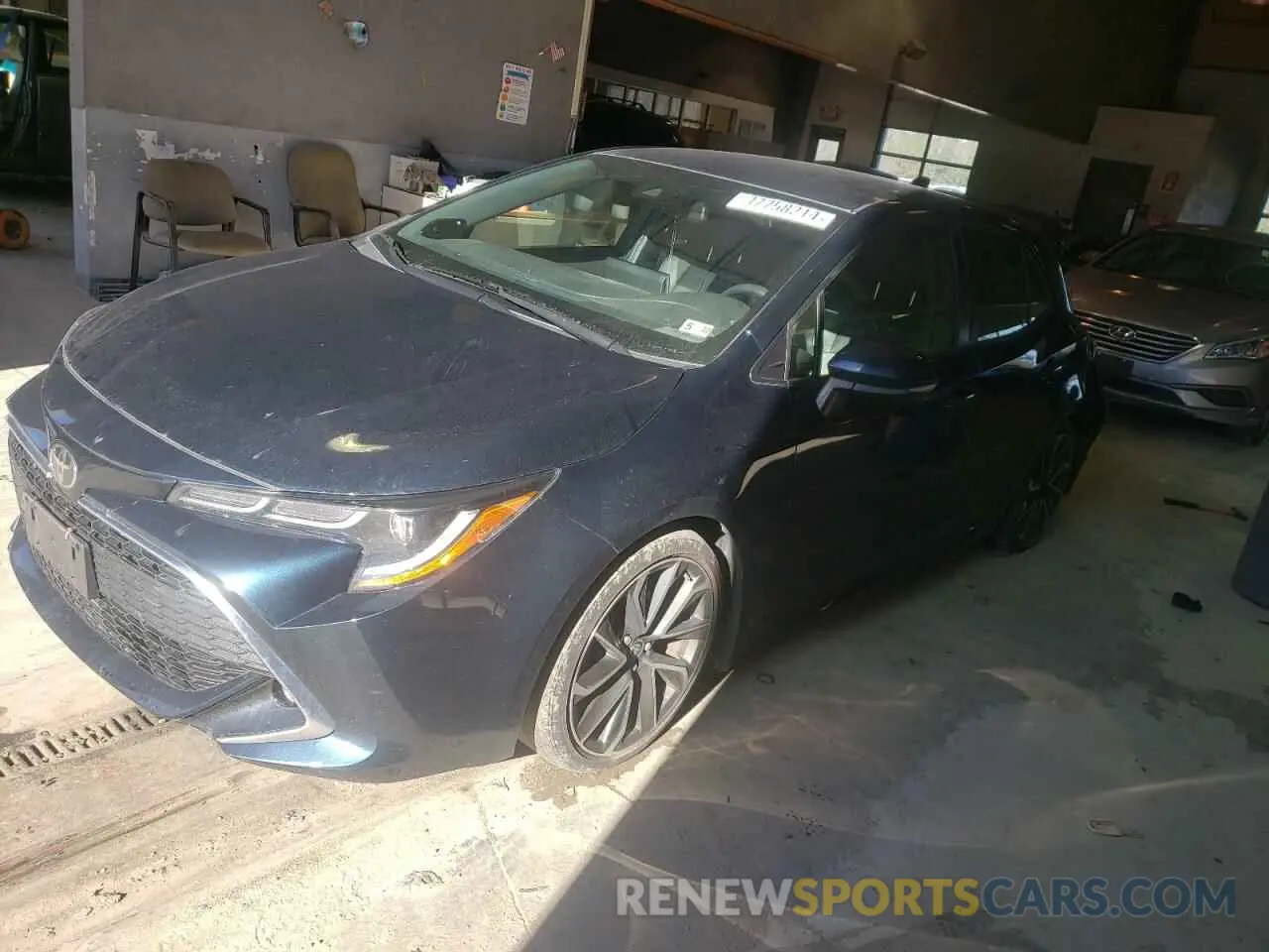 1 Photograph of a damaged car JTNK4RBE1K3045889 TOYOTA COROLLA 2019
