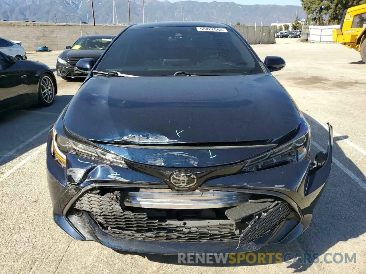 5 Photograph of a damaged car JTNK4RBE1K3057394 TOYOTA COROLLA 2019