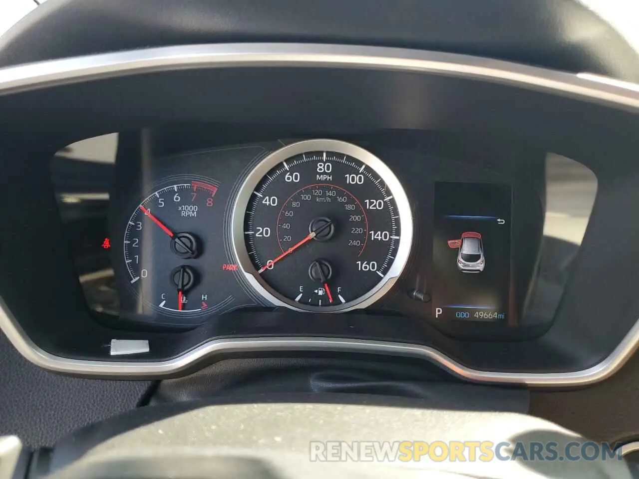 9 Photograph of a damaged car JTNK4RBE1K3057394 TOYOTA COROLLA 2019