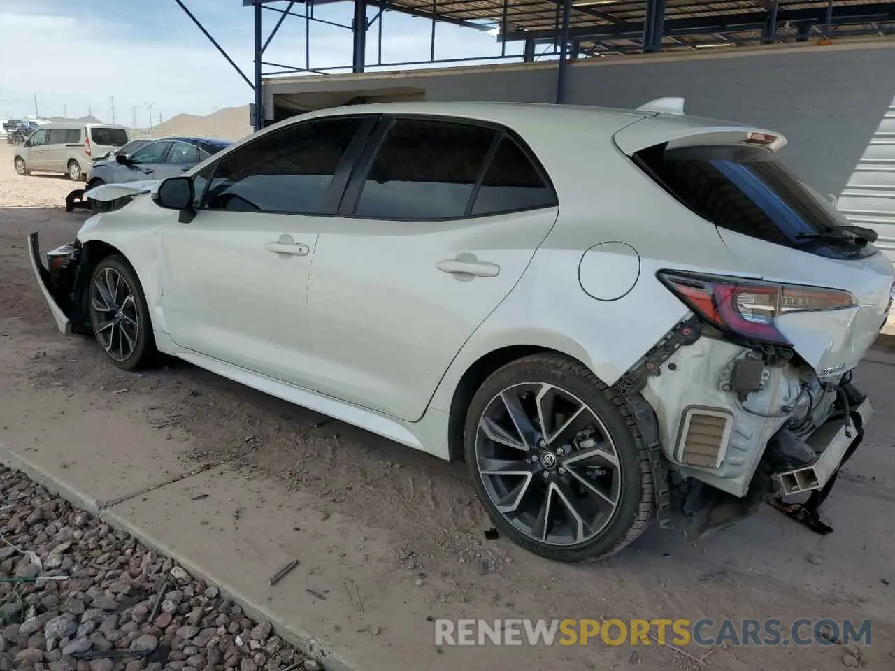 2 Photograph of a damaged car JTNK4RBE1K3067021 TOYOTA COROLLA 2019