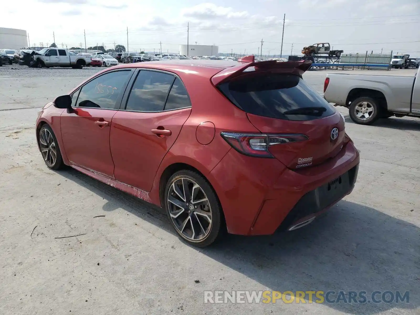 3 Photograph of a damaged car JTNK4RBE2K3027482 TOYOTA COROLLA 2019