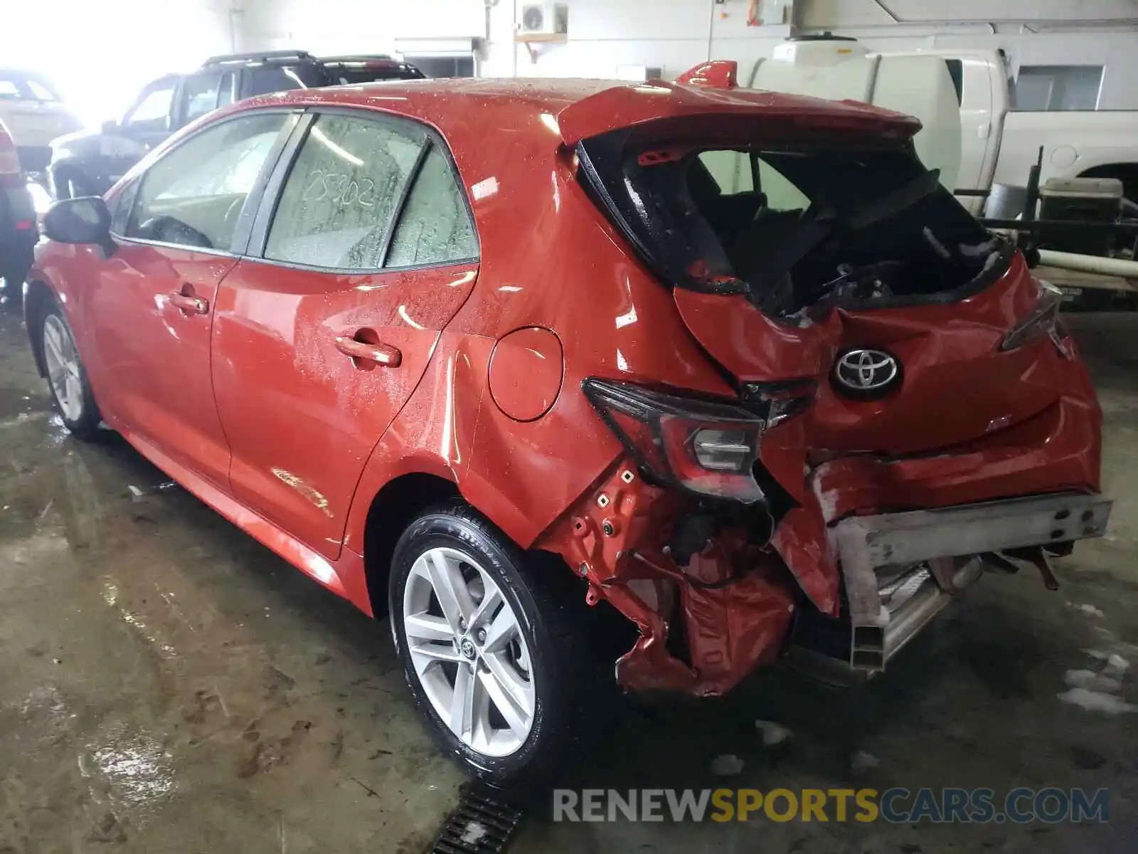 3 Photograph of a damaged car JTNK4RBE2K3036280 TOYOTA COROLLA 2019