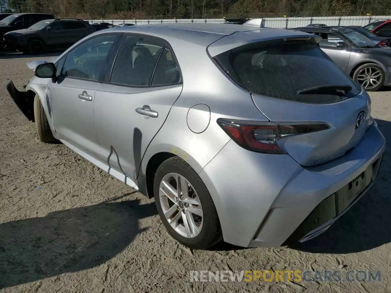 2 Photograph of a damaged car JTNK4RBE2K3043438 TOYOTA COROLLA 2019