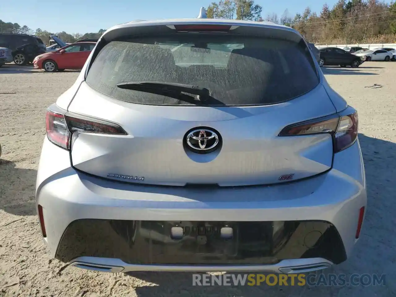 6 Photograph of a damaged car JTNK4RBE2K3043438 TOYOTA COROLLA 2019