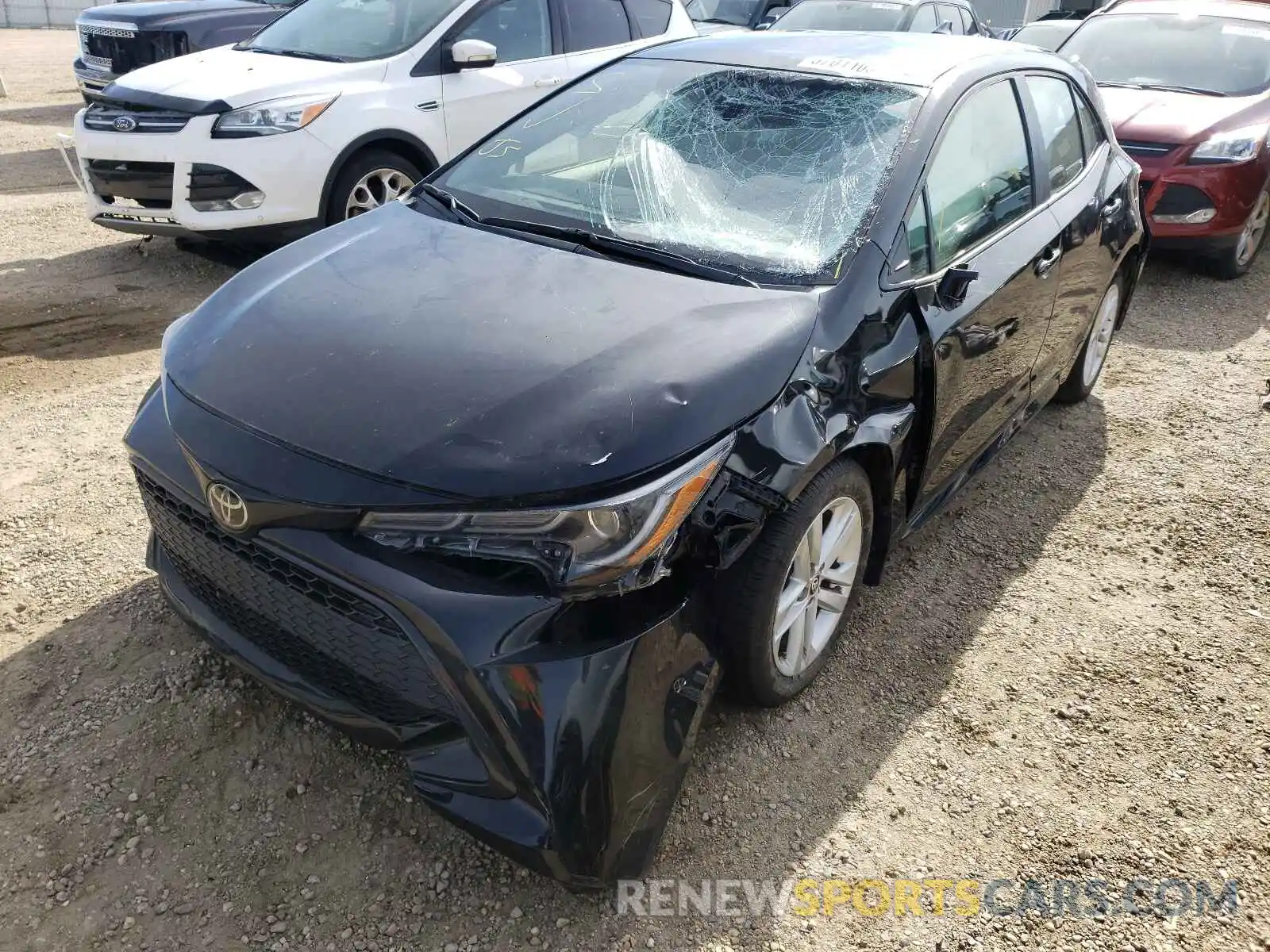 2 Photograph of a damaged car JTNK4RBE2K3057551 TOYOTA COROLLA 2019