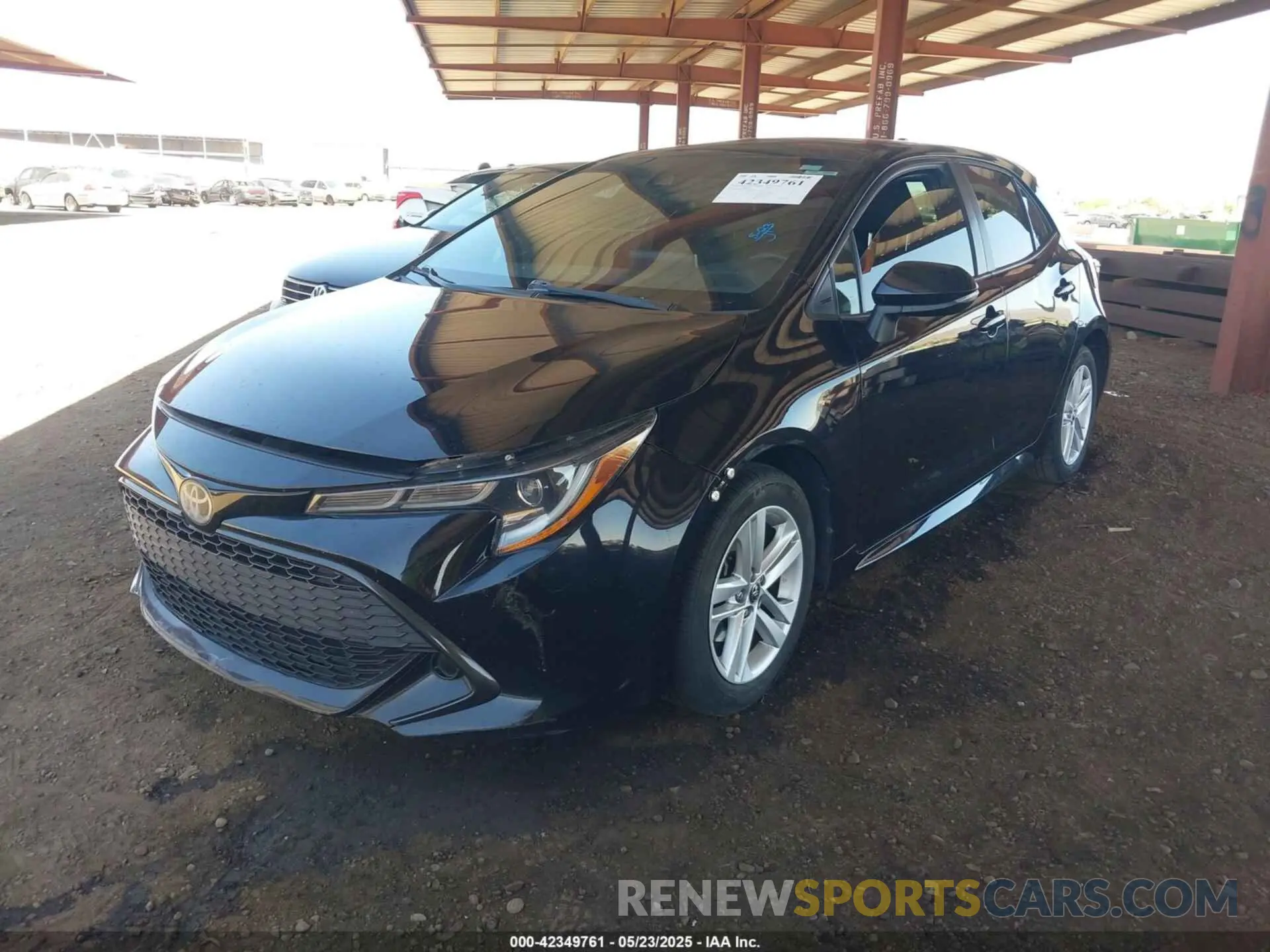 2 Photograph of a damaged car JTNK4RBE2K3060434 TOYOTA COROLLA 2019