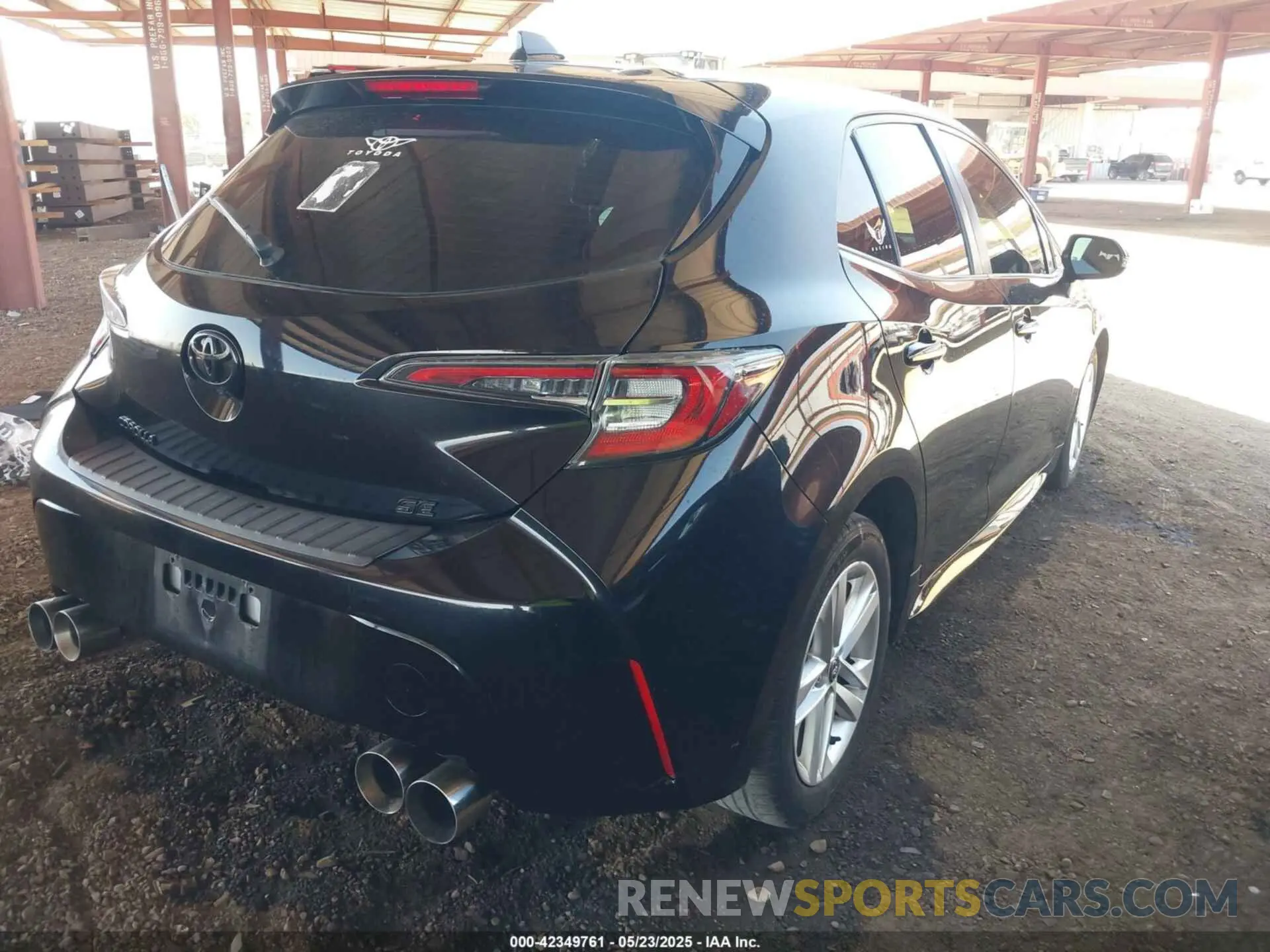 4 Photograph of a damaged car JTNK4RBE2K3060434 TOYOTA COROLLA 2019