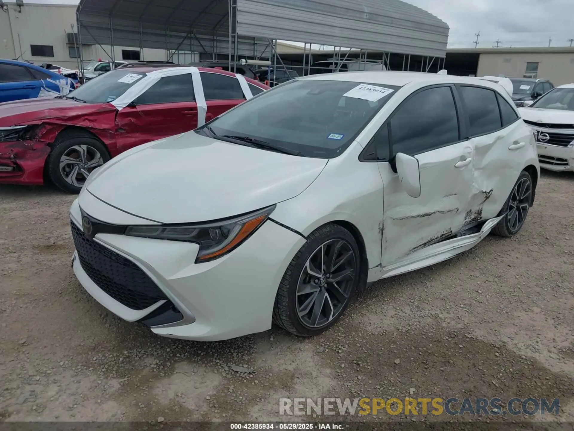 2 Photograph of a damaged car JTNK4RBE2K3067626 TOYOTA COROLLA 2019