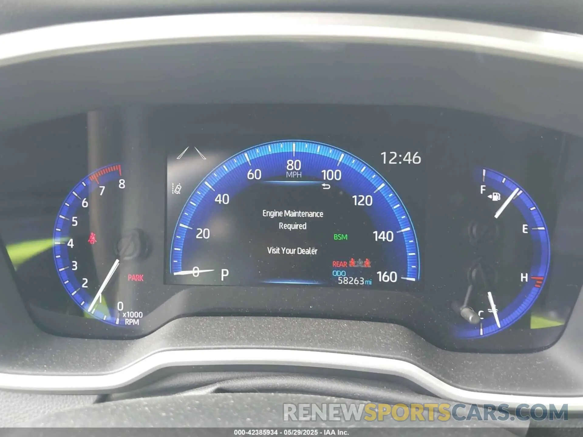 7 Photograph of a damaged car JTNK4RBE2K3067626 TOYOTA COROLLA 2019