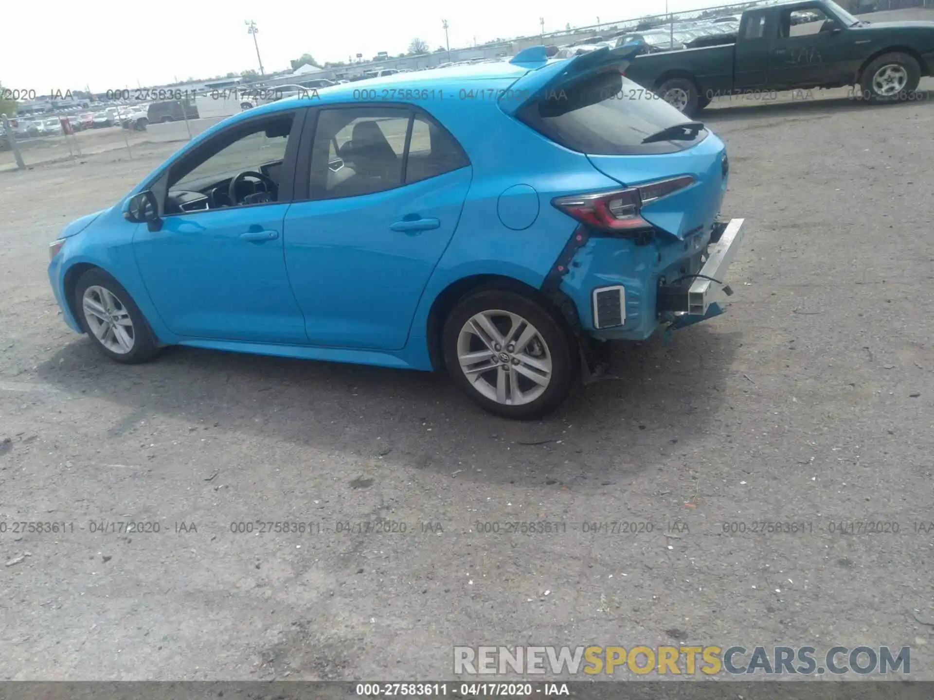 3 Photograph of a damaged car JTNK4RBE2K3067979 TOYOTA COROLLA 2019