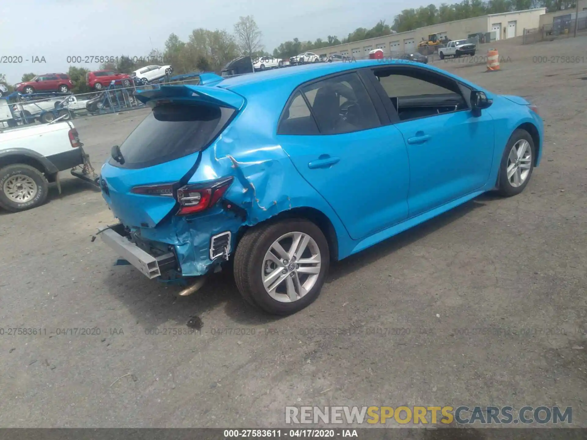 4 Photograph of a damaged car JTNK4RBE2K3067979 TOYOTA COROLLA 2019