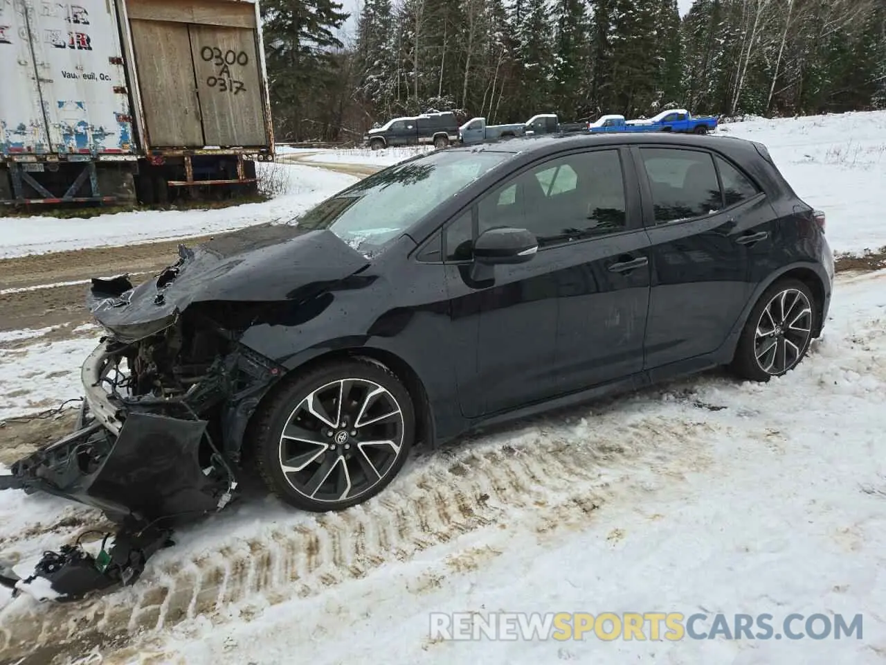 1 Photograph of a damaged car JTNK4RBE3K3002817 TOYOTA COROLLA 2019