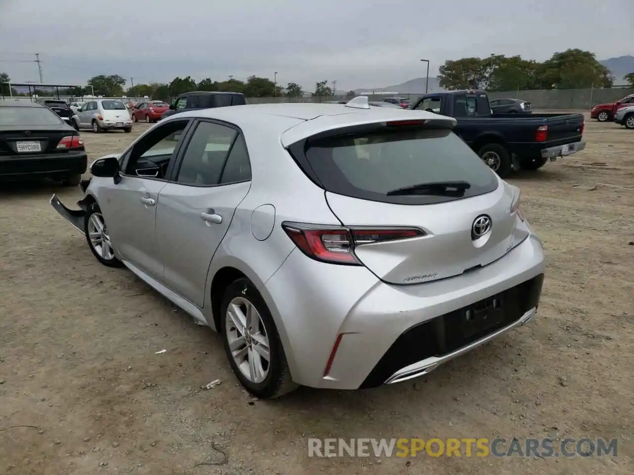 3 Photograph of a damaged car JTNK4RBE3K3005149 TOYOTA COROLLA 2019