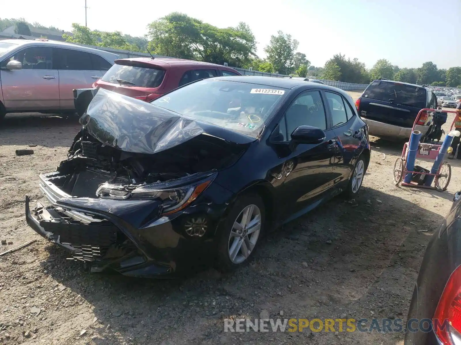 2 Photograph of a damaged car JTNK4RBE3K3010092 TOYOTA COROLLA 2019