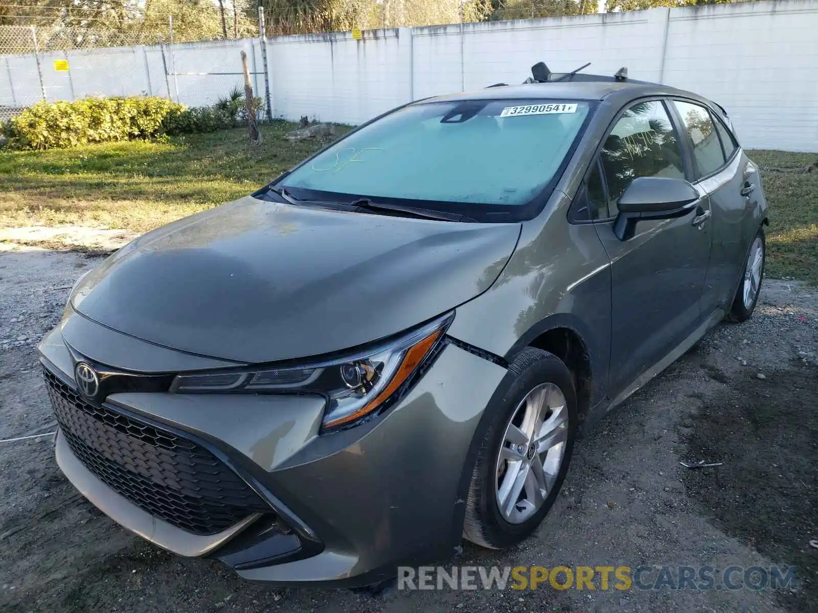 2 Photograph of a damaged car JTNK4RBE3K3014451 TOYOTA COROLLA 2019