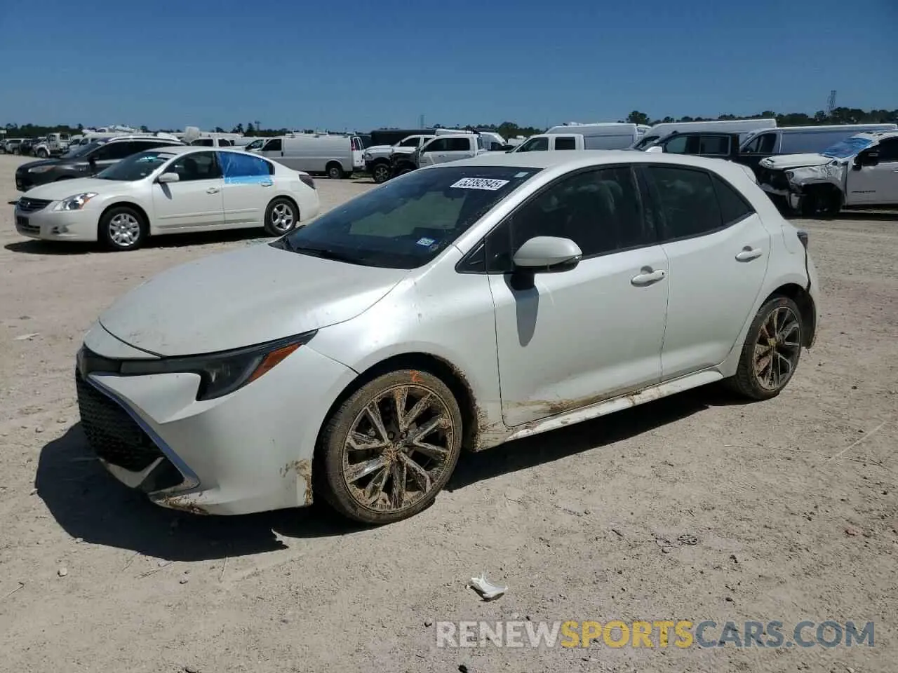 1 Photograph of a damaged car JTNK4RBE3K3017642 TOYOTA COROLLA 2019
