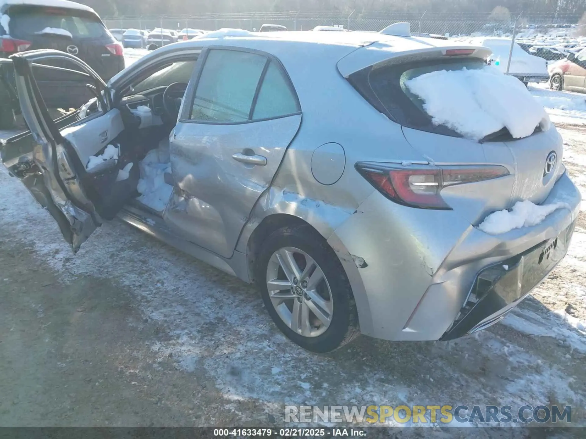 3 Photograph of a damaged car JTNK4RBE3K3029225 TOYOTA COROLLA 2019