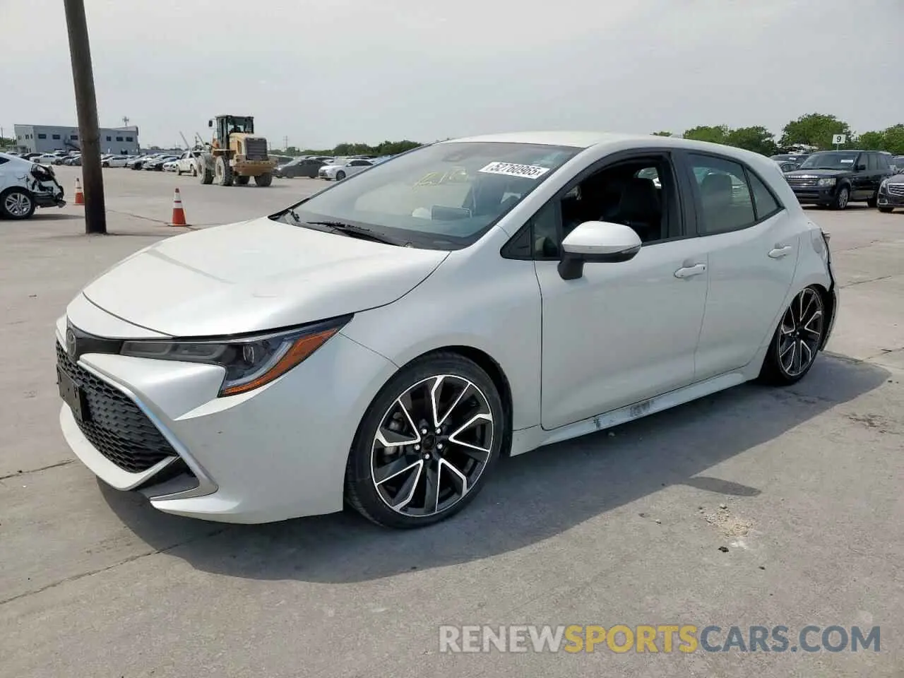 1 Photograph of a damaged car JTNK4RBE3K3030178 TOYOTA COROLLA 2019