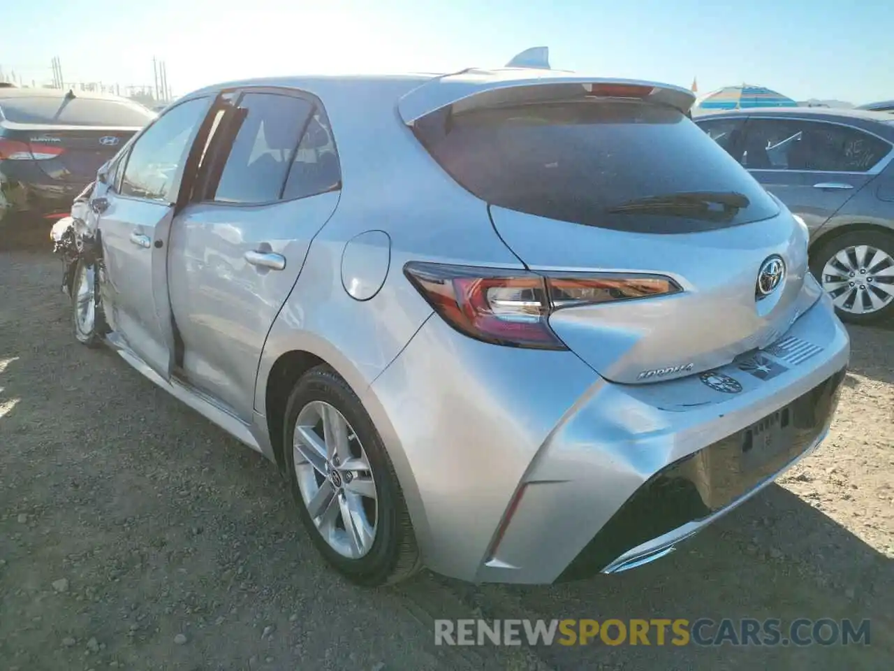 3 Photograph of a damaged car JTNK4RBE3K3043013 TOYOTA COROLLA 2019