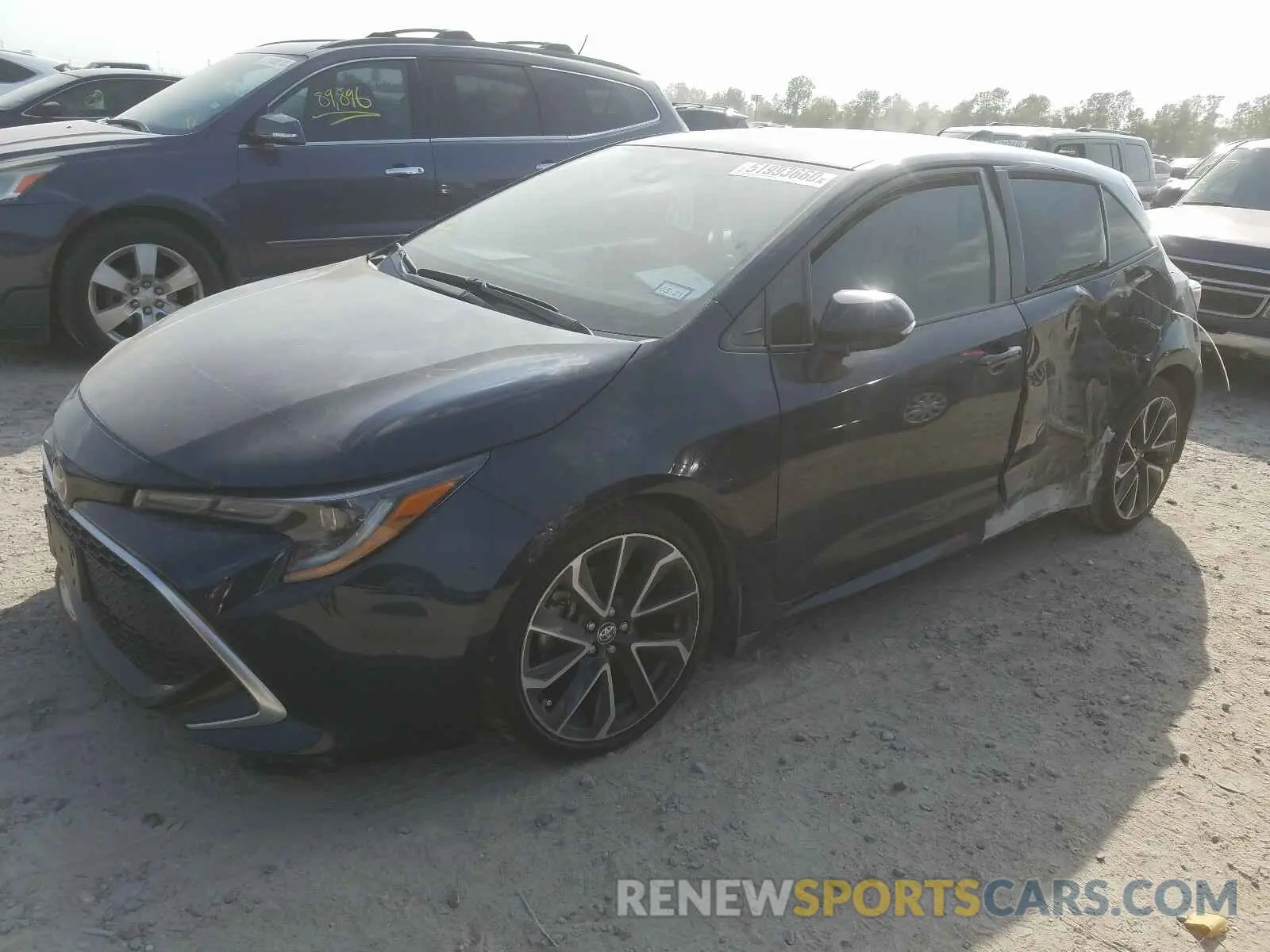 2 Photograph of a damaged car JTNK4RBE3K3050611 TOYOTA COROLLA 2019