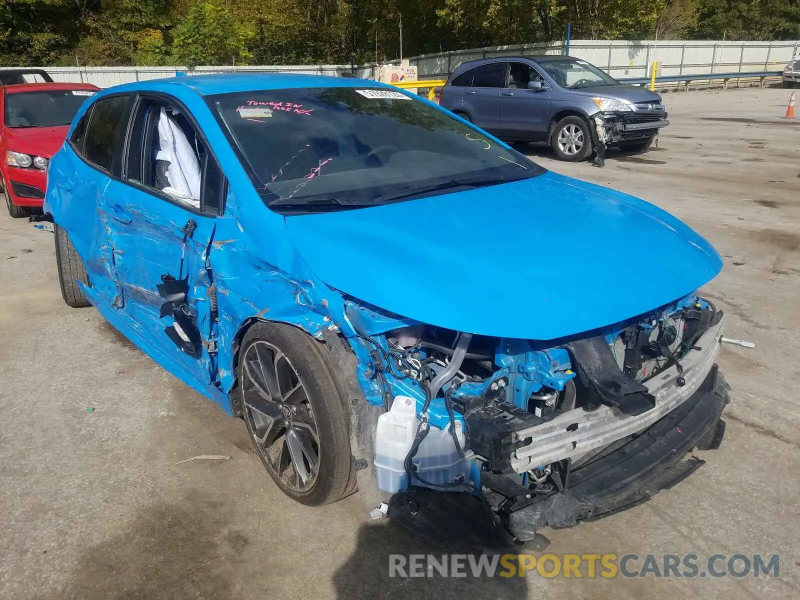 1 Photograph of a damaged car JTNK4RBE3K3051435 TOYOTA COROLLA 2019
