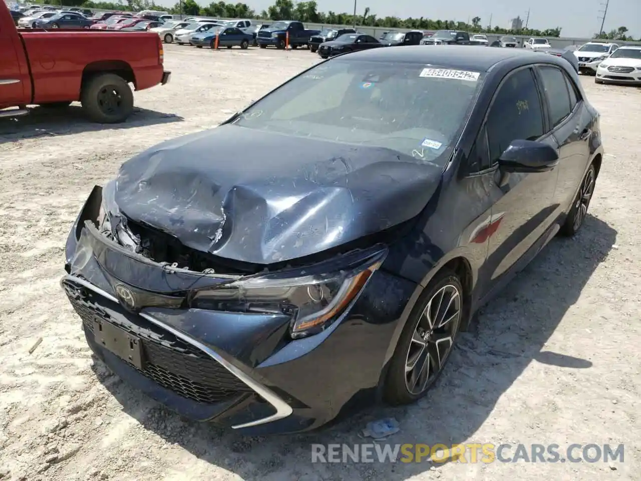 2 Photograph of a damaged car JTNK4RBE3K3051662 TOYOTA COROLLA 2019