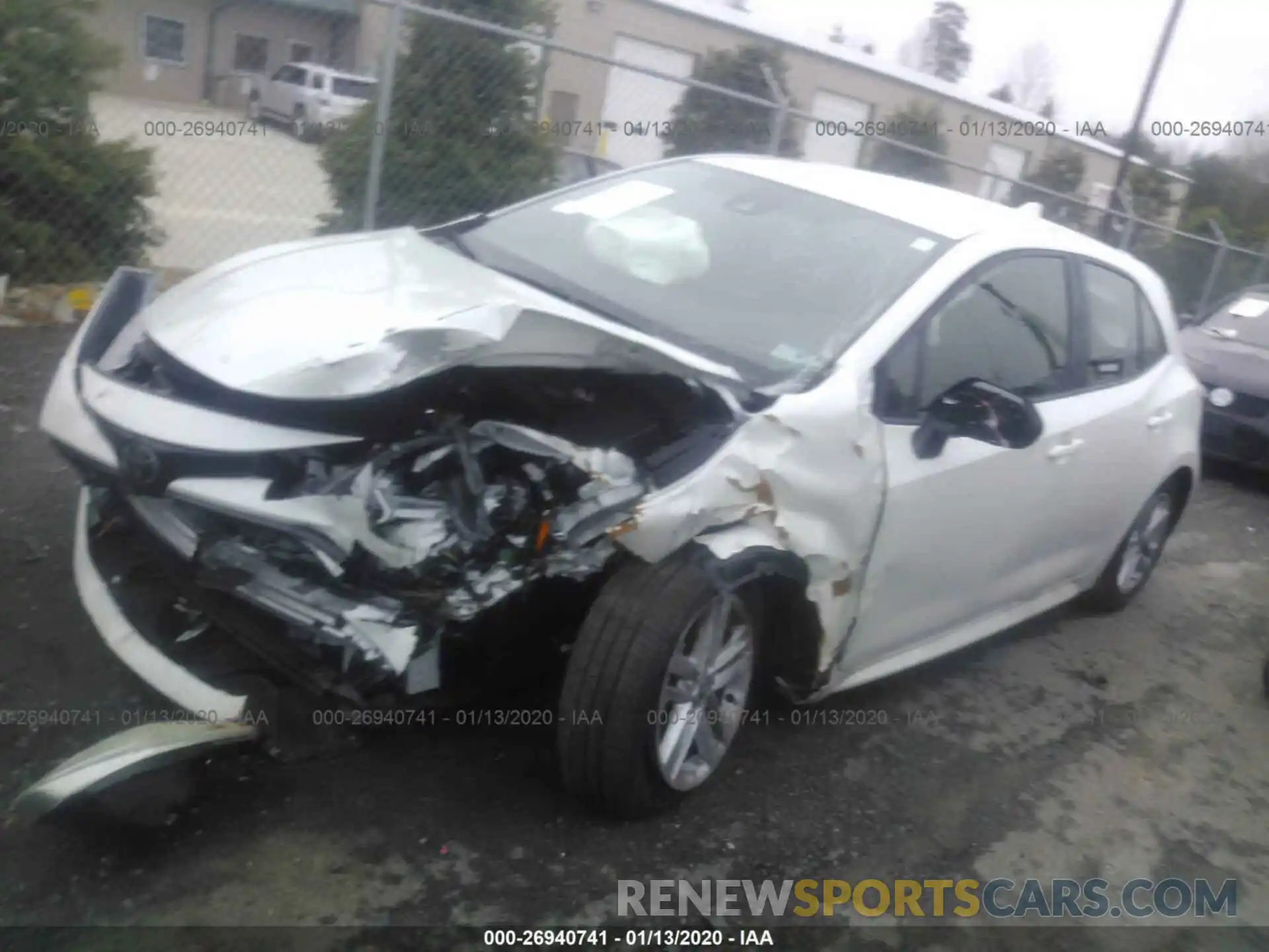 2 Photograph of a damaged car JTNK4RBE3K3052343 TOYOTA COROLLA 2019