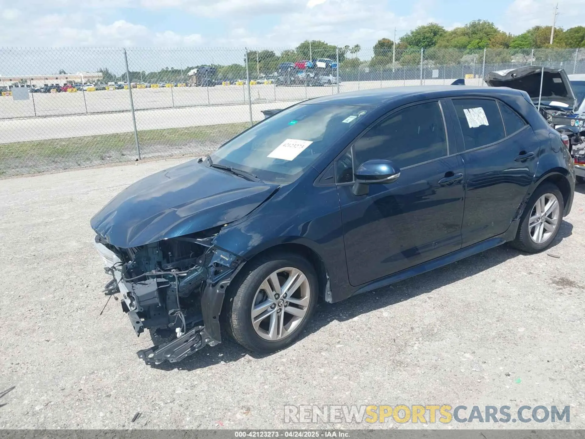2 Photograph of a damaged car JTNK4RBE3K3061589 TOYOTA COROLLA 2019