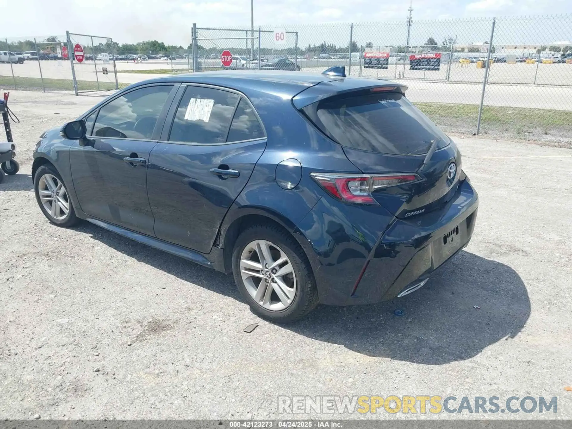 3 Photograph of a damaged car JTNK4RBE3K3061589 TOYOTA COROLLA 2019
