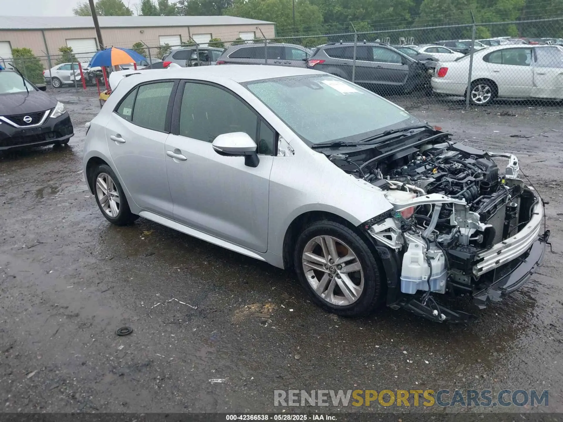 1 Photograph of a damaged car JTNK4RBE3K3064007 TOYOTA COROLLA 2019