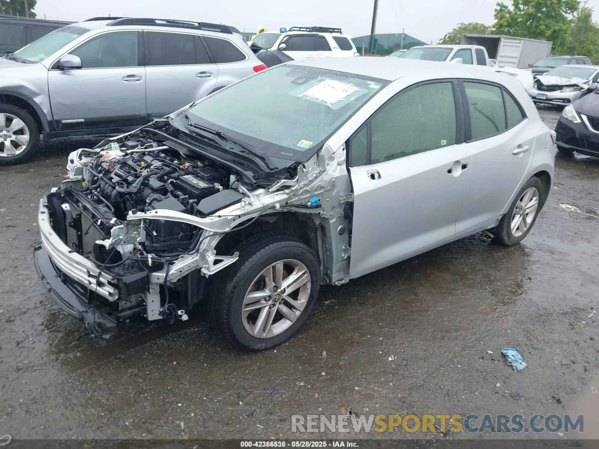 2 Photograph of a damaged car JTNK4RBE3K3064007 TOYOTA COROLLA 2019