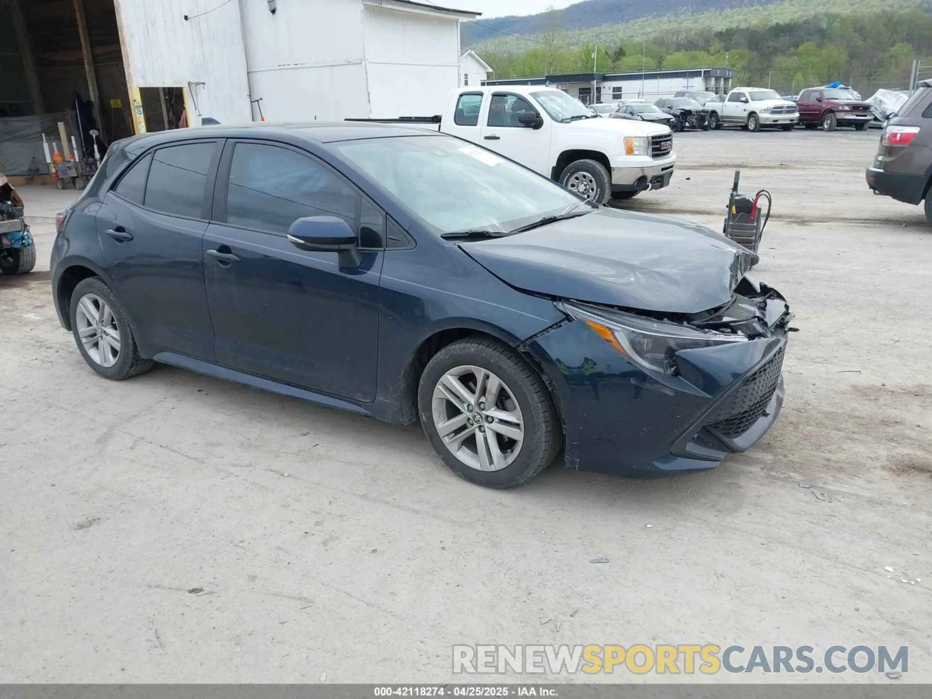 1 Photograph of a damaged car JTNK4RBE3K3067750 TOYOTA COROLLA 2019