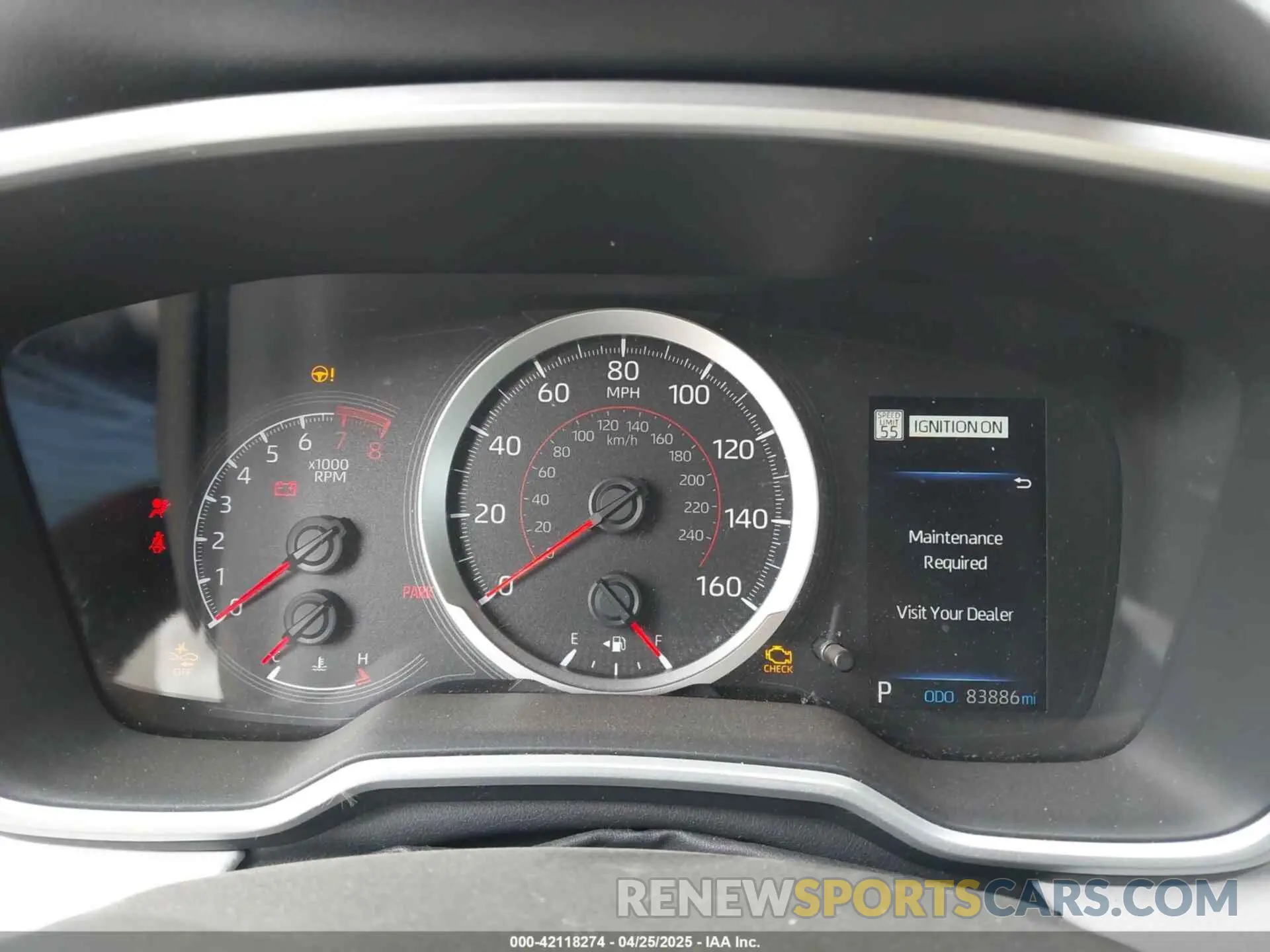 7 Photograph of a damaged car JTNK4RBE3K3067750 TOYOTA COROLLA 2019