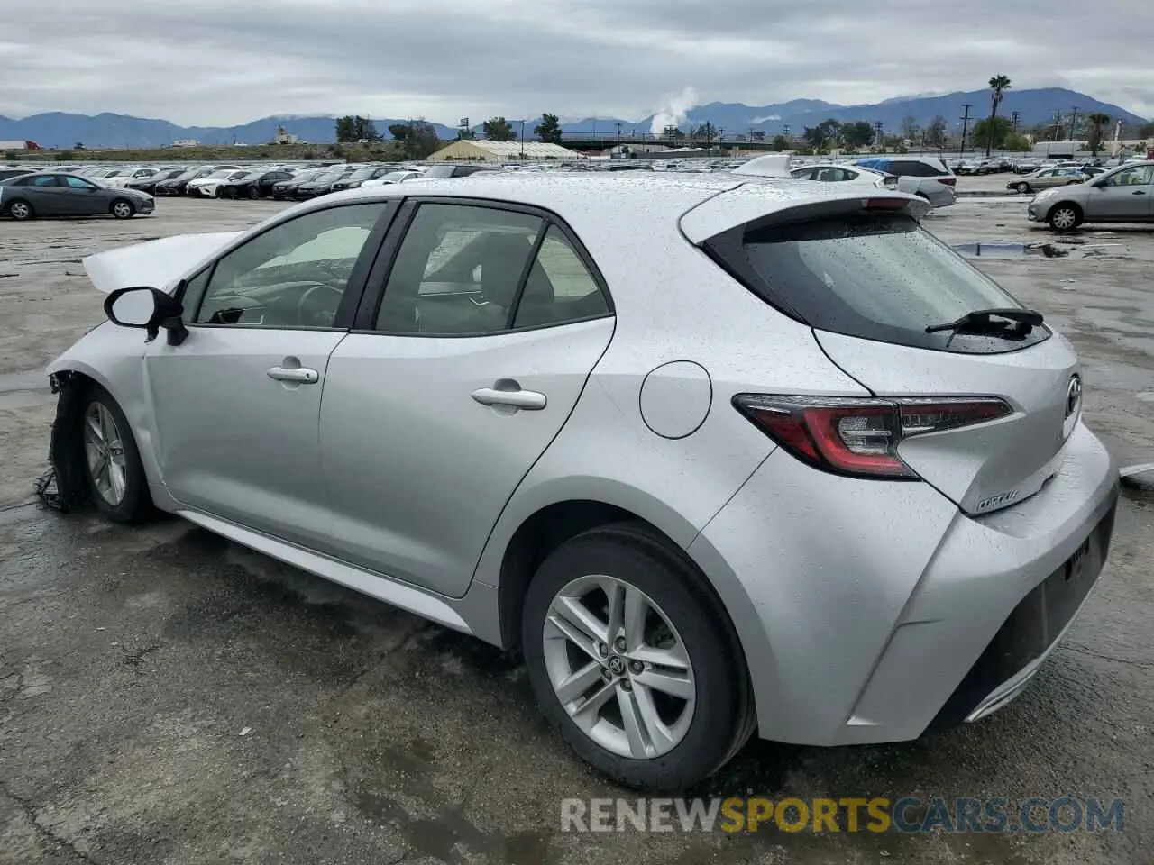 2 Photograph of a damaged car JTNK4RBE4K3001367 TOYOTA COROLLA 2019