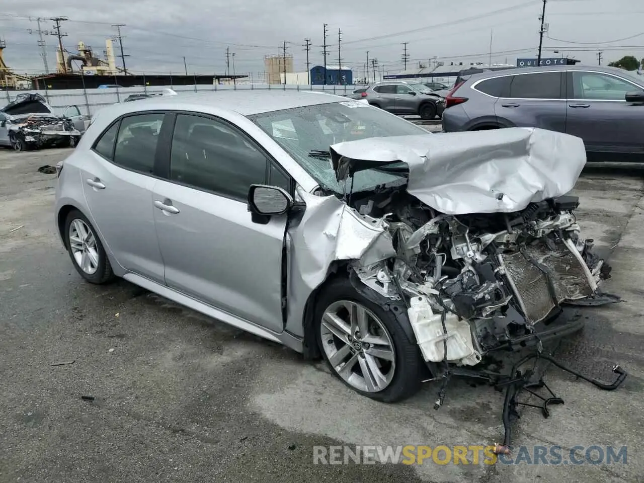 4 Photograph of a damaged car JTNK4RBE4K3001367 TOYOTA COROLLA 2019